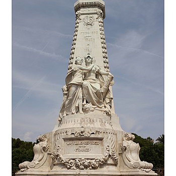 Photo de Monument du centenaire de la réunion à la France situé dans le jardin Albert Ier