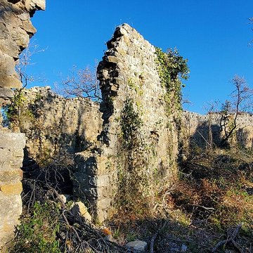 Village médiéval de Puybresson ou Pibresson-Venasque ruines du