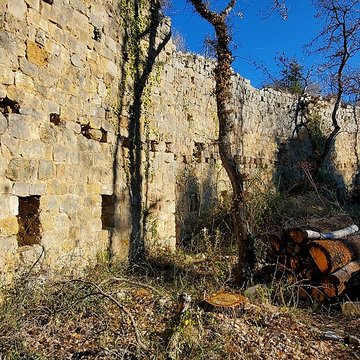 Village médiéval de Puybresson ou Pibresson-Venasque ruines du