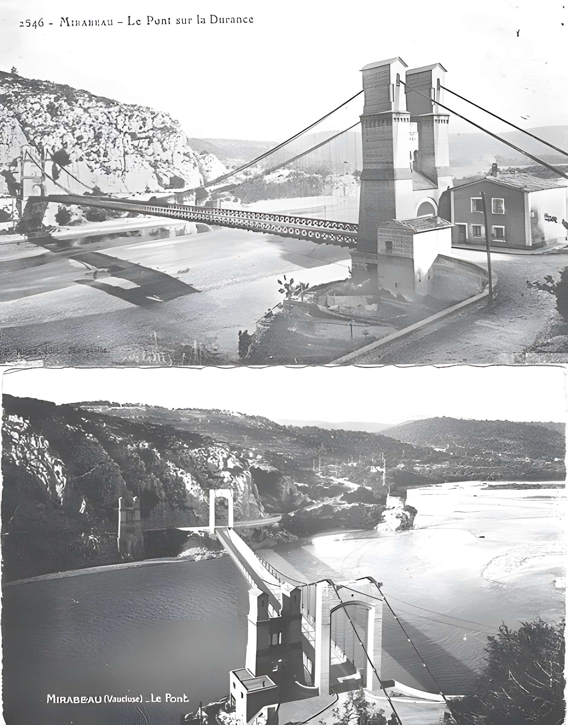 Ancien pont suspendu de Mirabeau