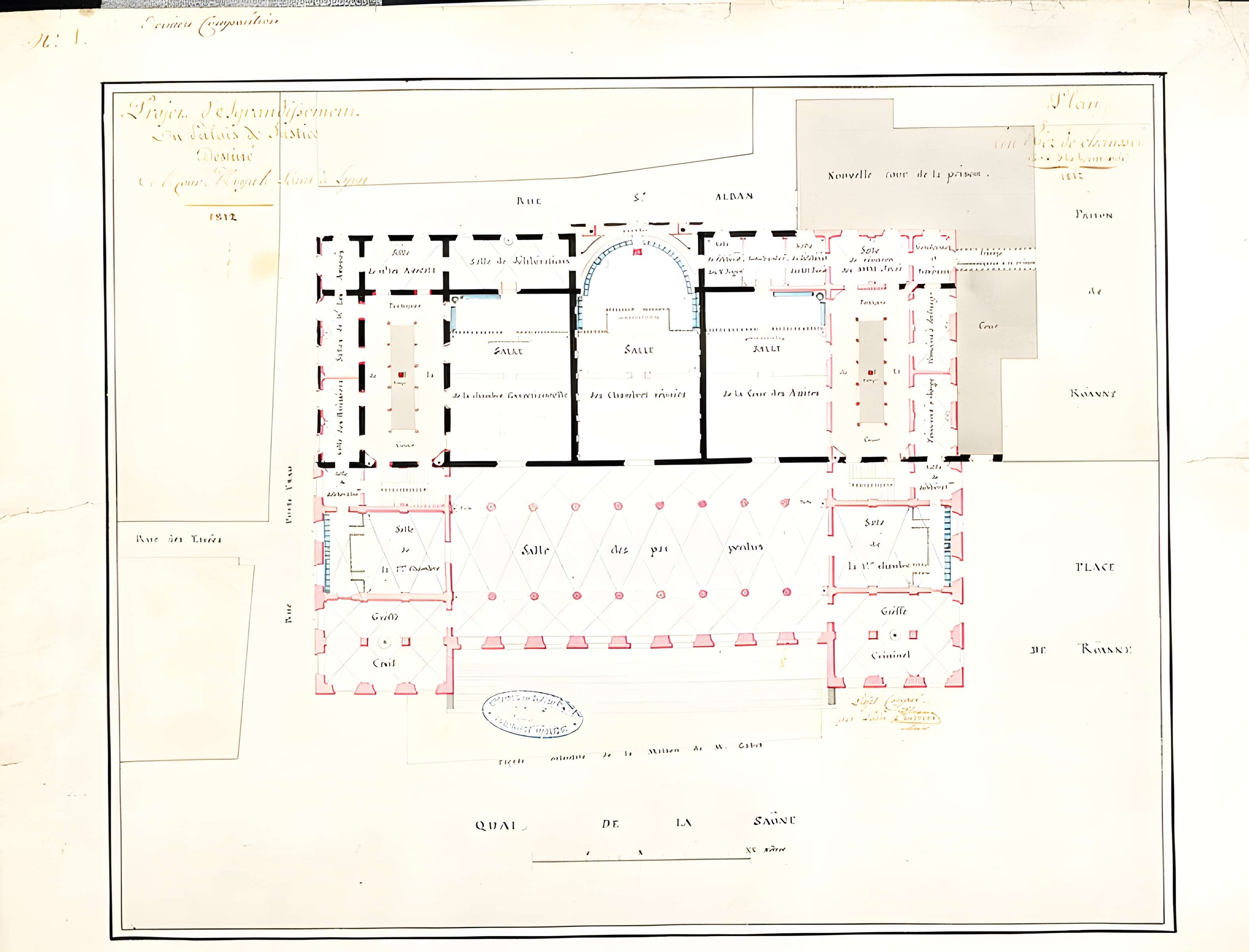 Palais de justice historique de Lyon