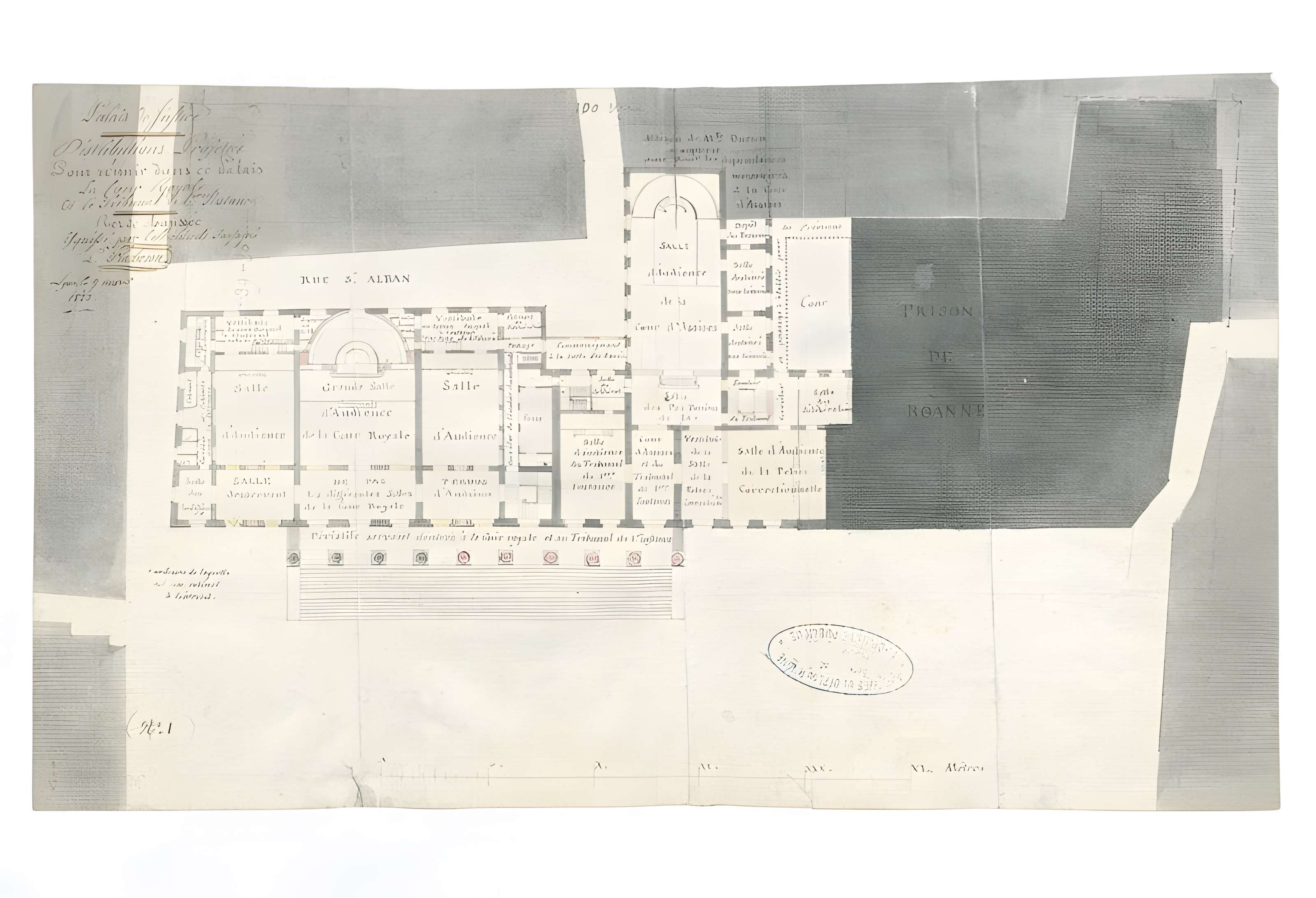 Palais de justice historique de Lyon