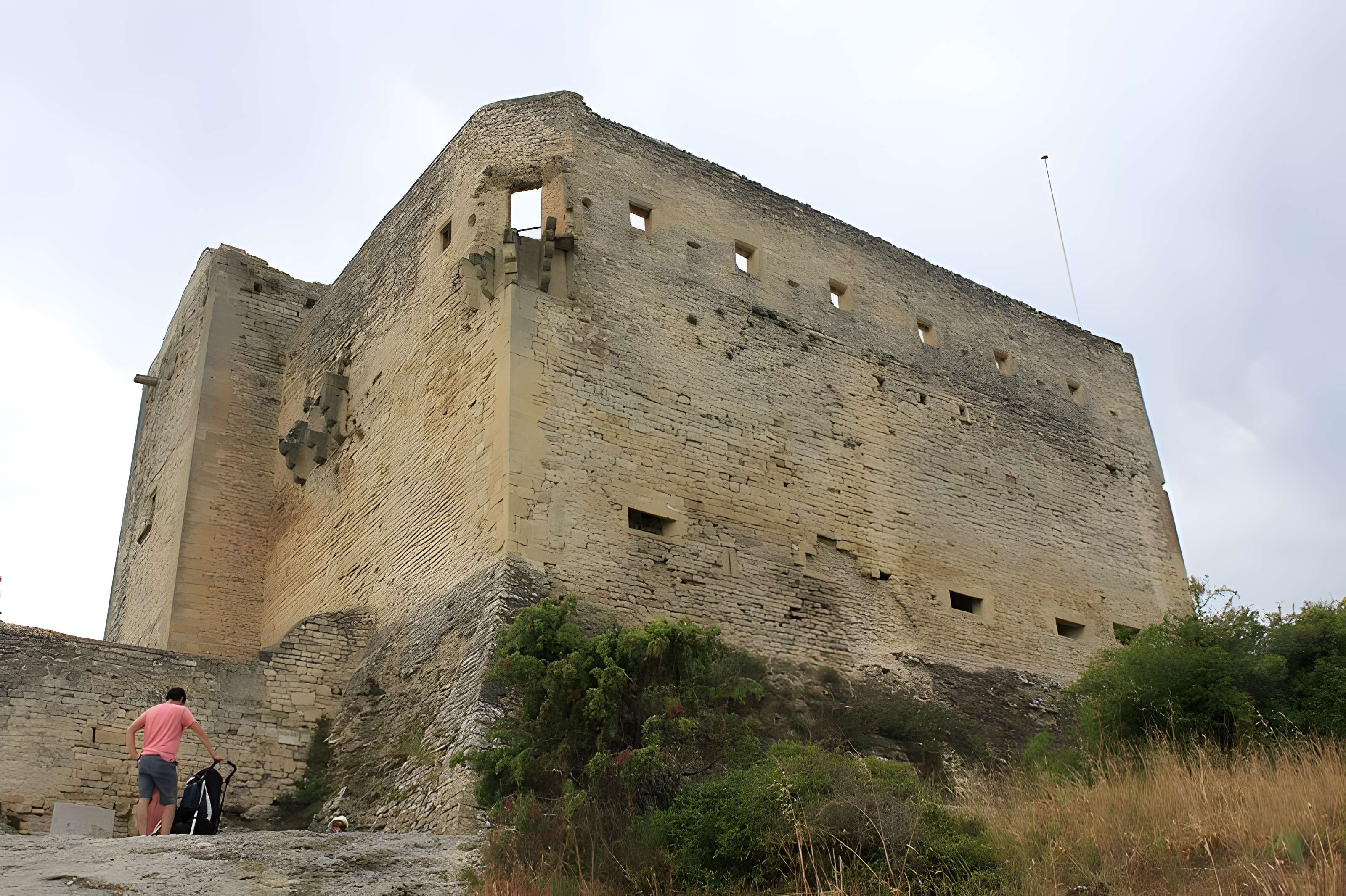 Château (ruines) et rocher qui les porte