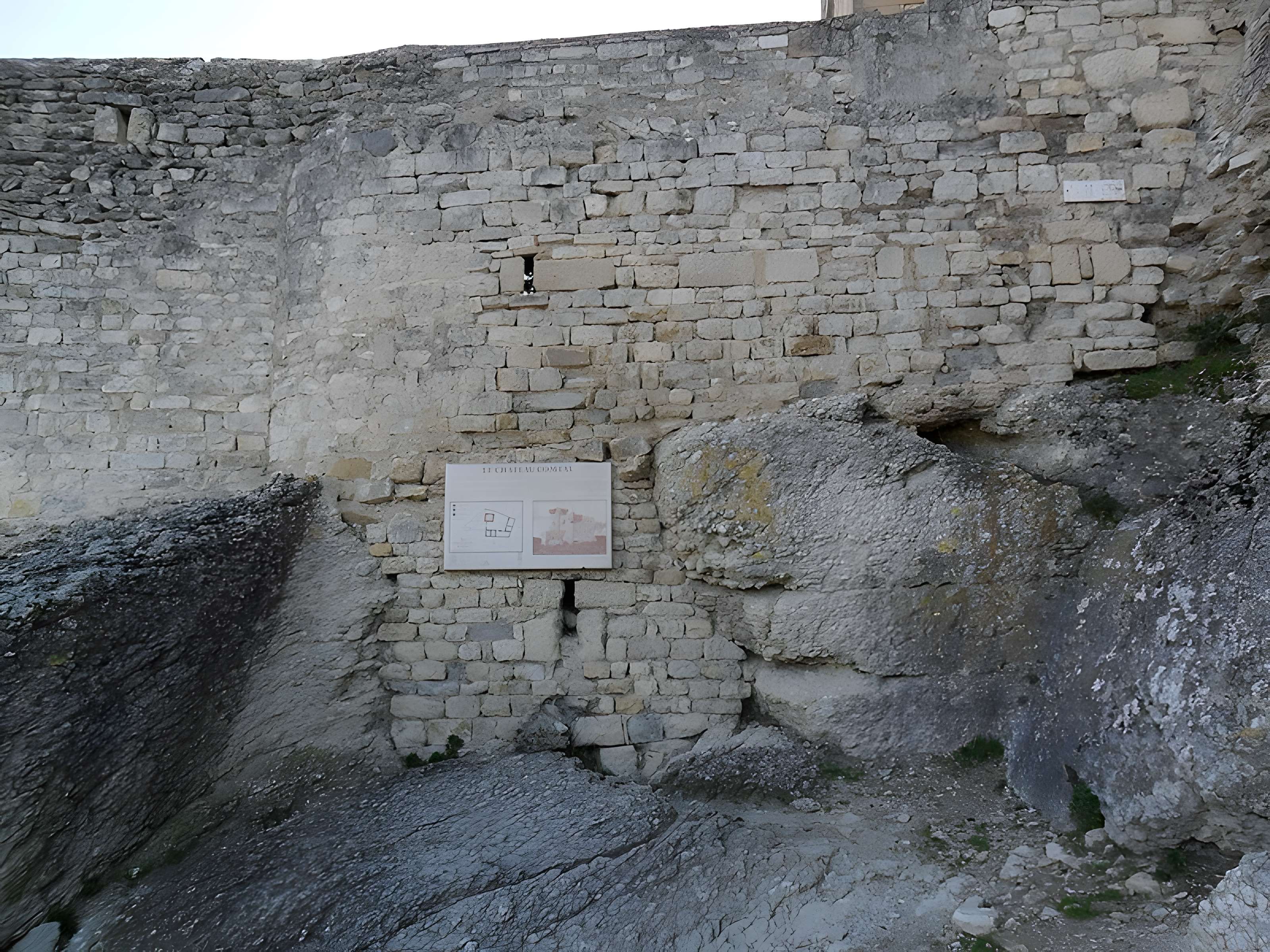 Château (ruines) et rocher qui les porte