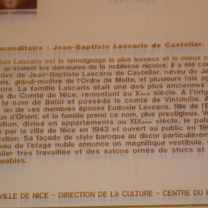 Photo de Musée du palais Lascaris