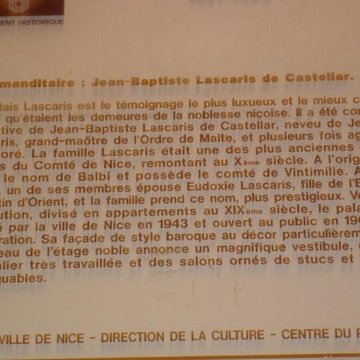 Palais Lascaris à Nice