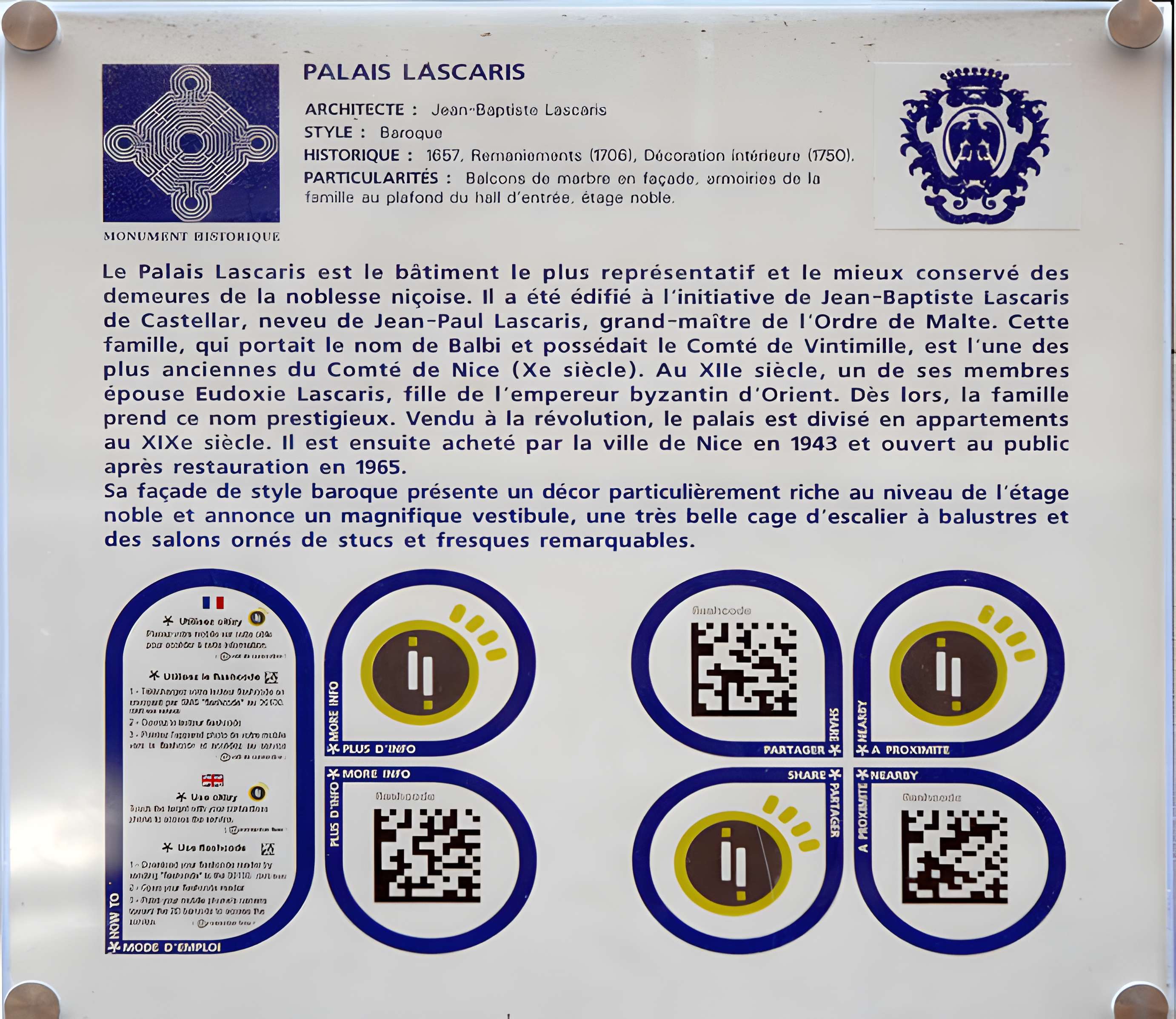 Palais Lascaris à Nice