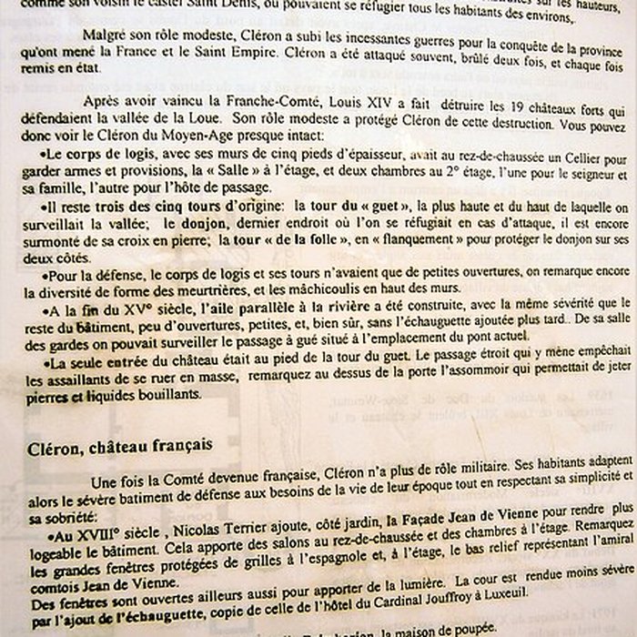 Photo de Château de Cléron