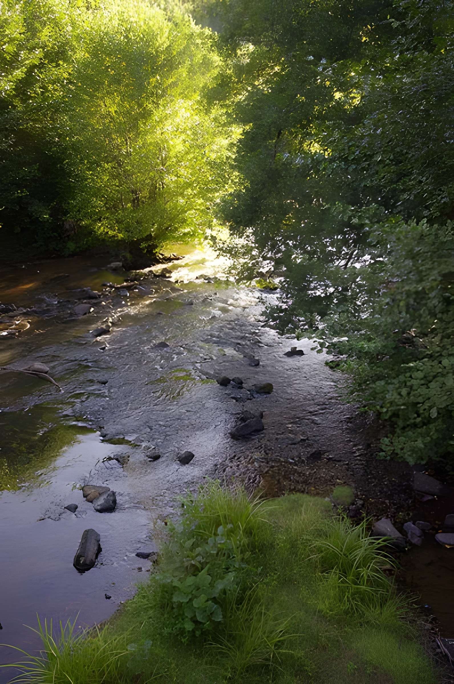 Pont dit Pont de la Tour sur la rivière de l'Isle (également sur communes de Saint-Yrieix-la-Perche et Le Chalard, dans la Haute-Vienne)