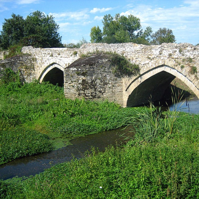 Photo de Ancien pont de Taizon également sur communes de Argenton-lEglise et Saint-Martin-de-Sanzay