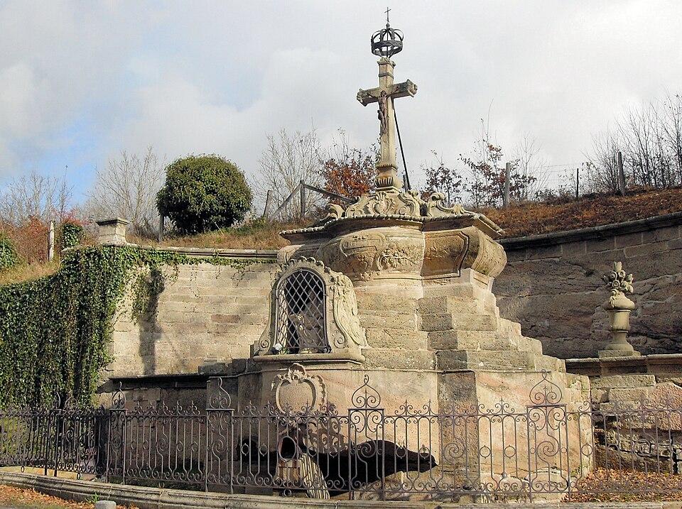 Photo de Monument du calvaire et parcelles de terrain qui l'entourent
