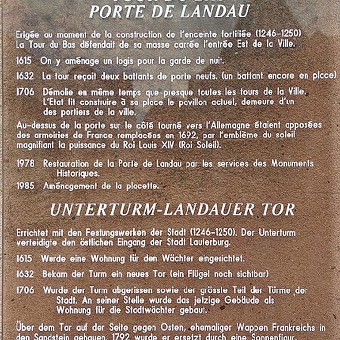 Photo de Porte de Landau à Lauterbourg