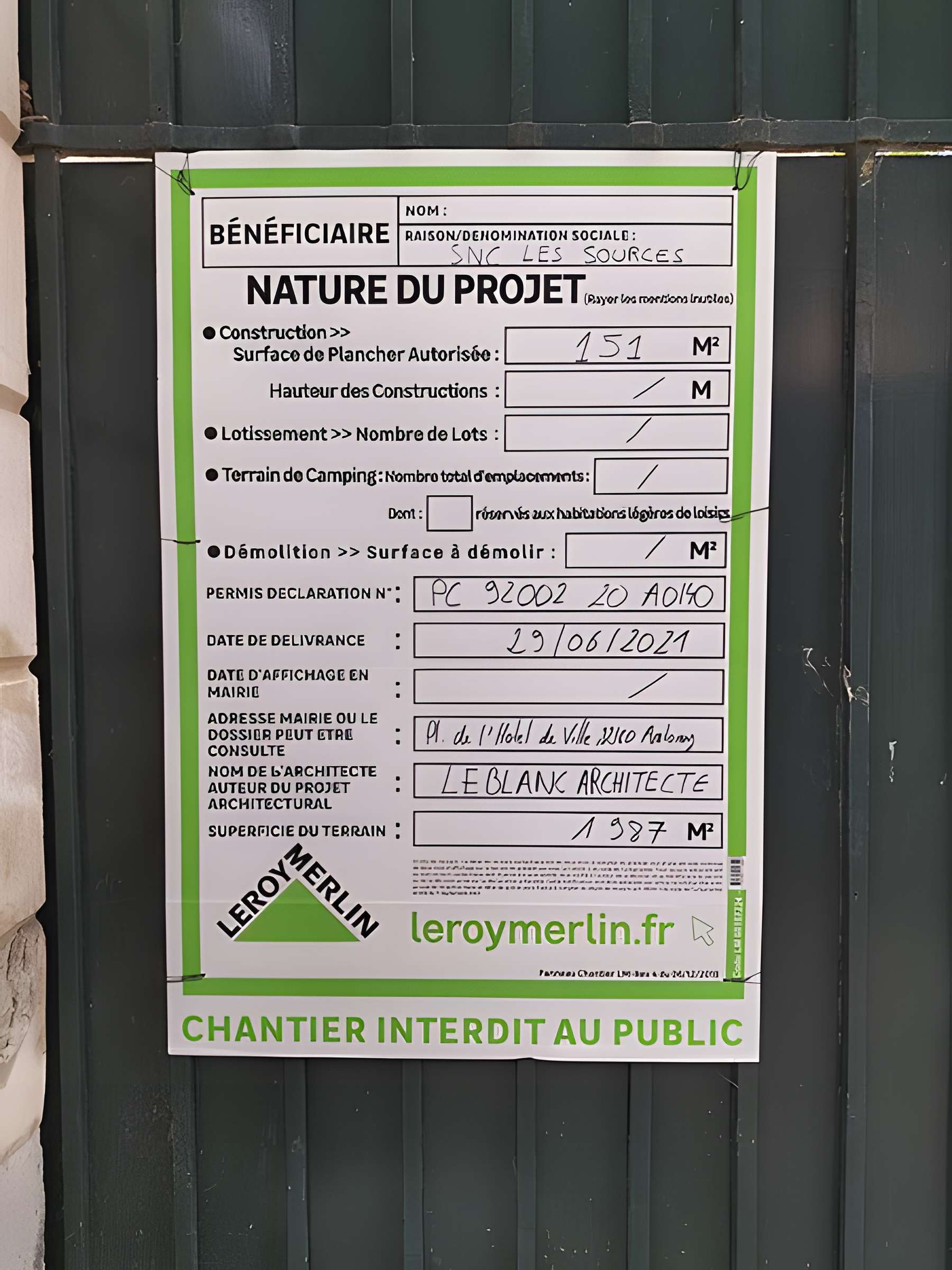 Propriété de l'acteur François Molé