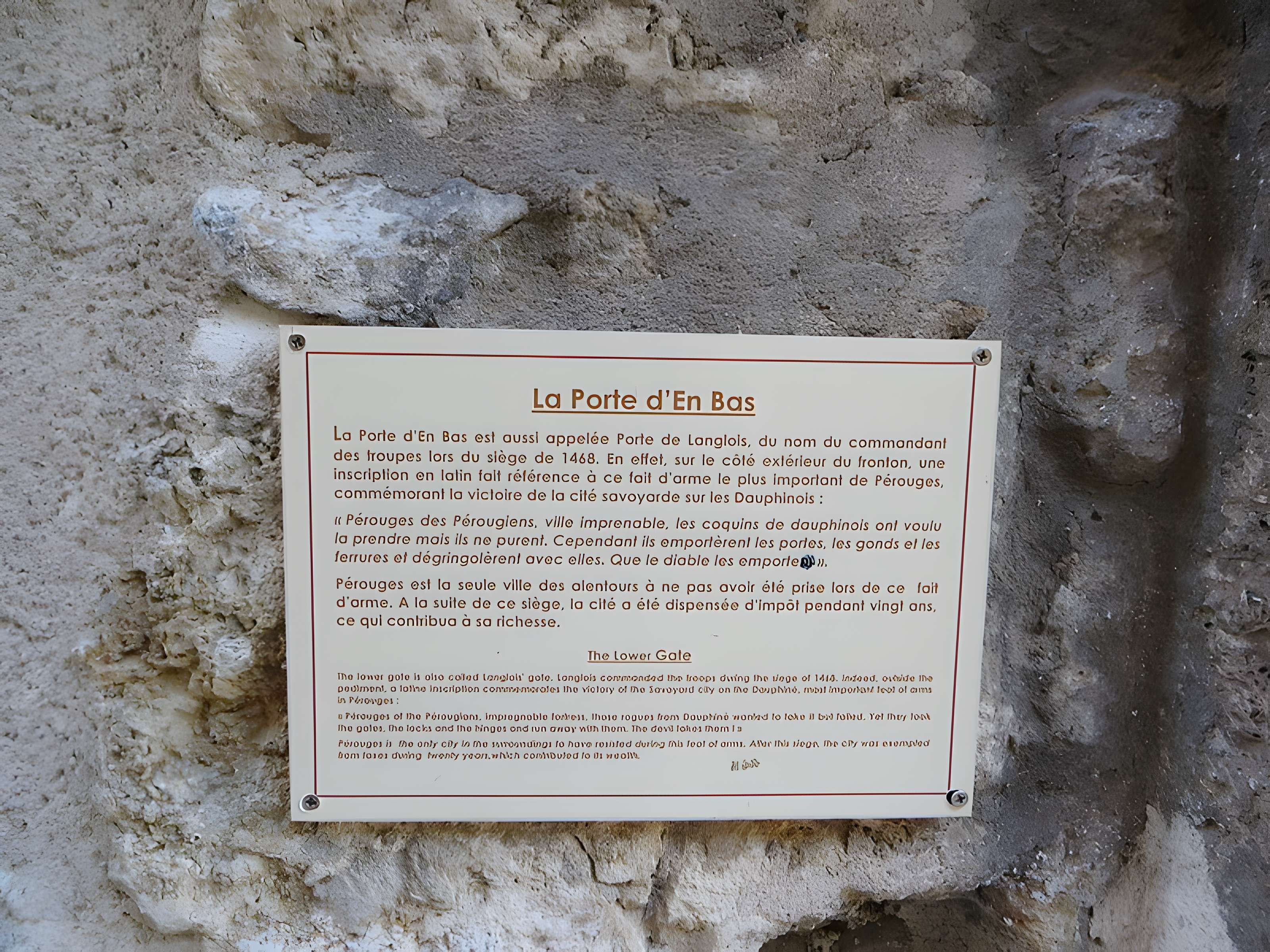 Porte d'En-Bas de Pérouges