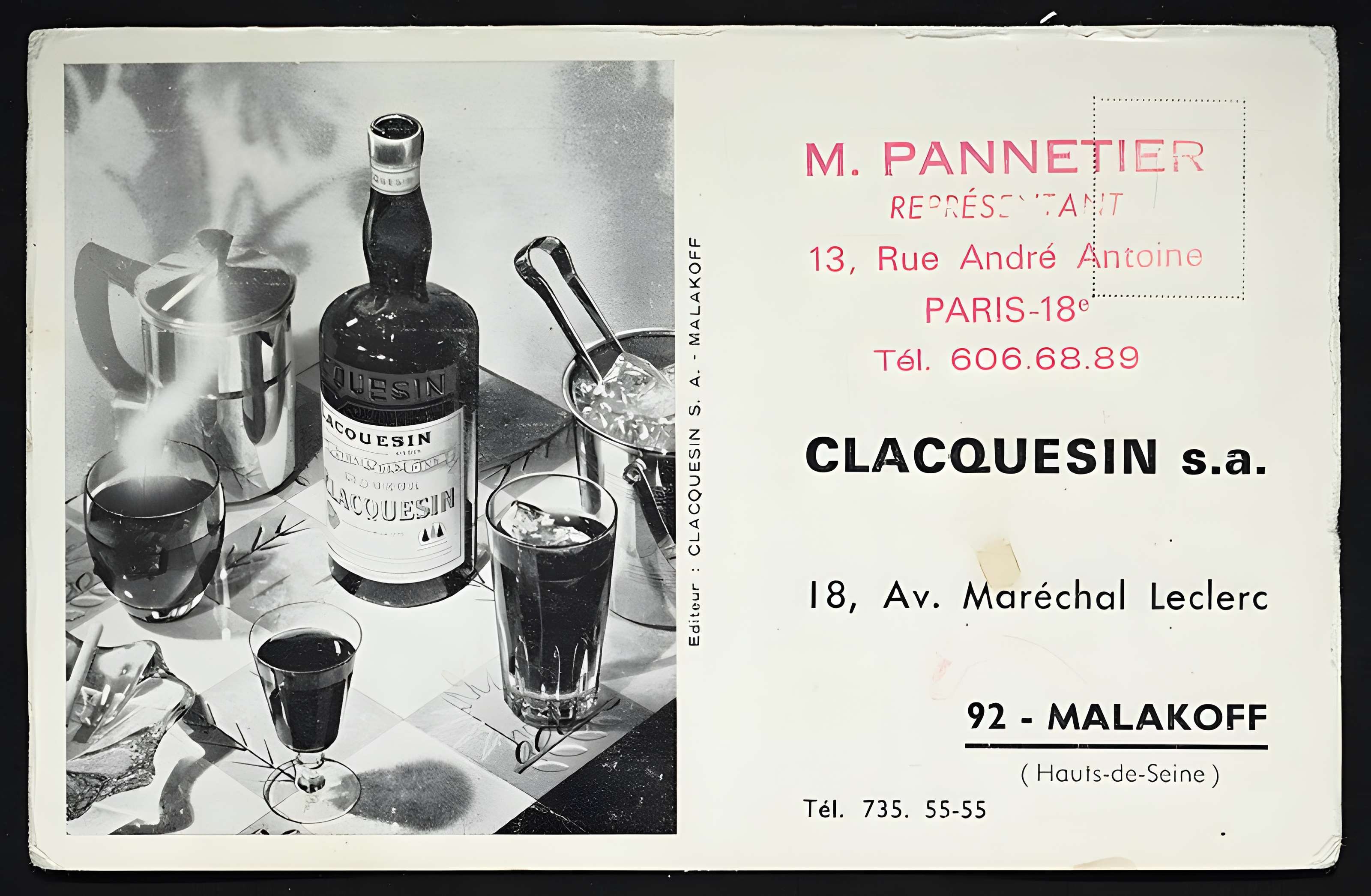 Ancienne distillerie-usine de mise en bouteille dite usine Clacquesin