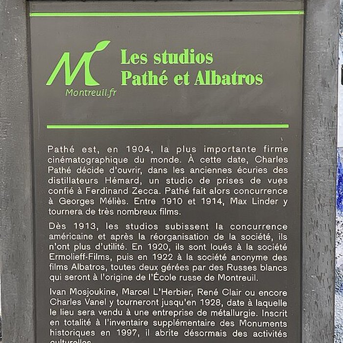 Photo de Ancien studio de cinéma Pathé-Albatros