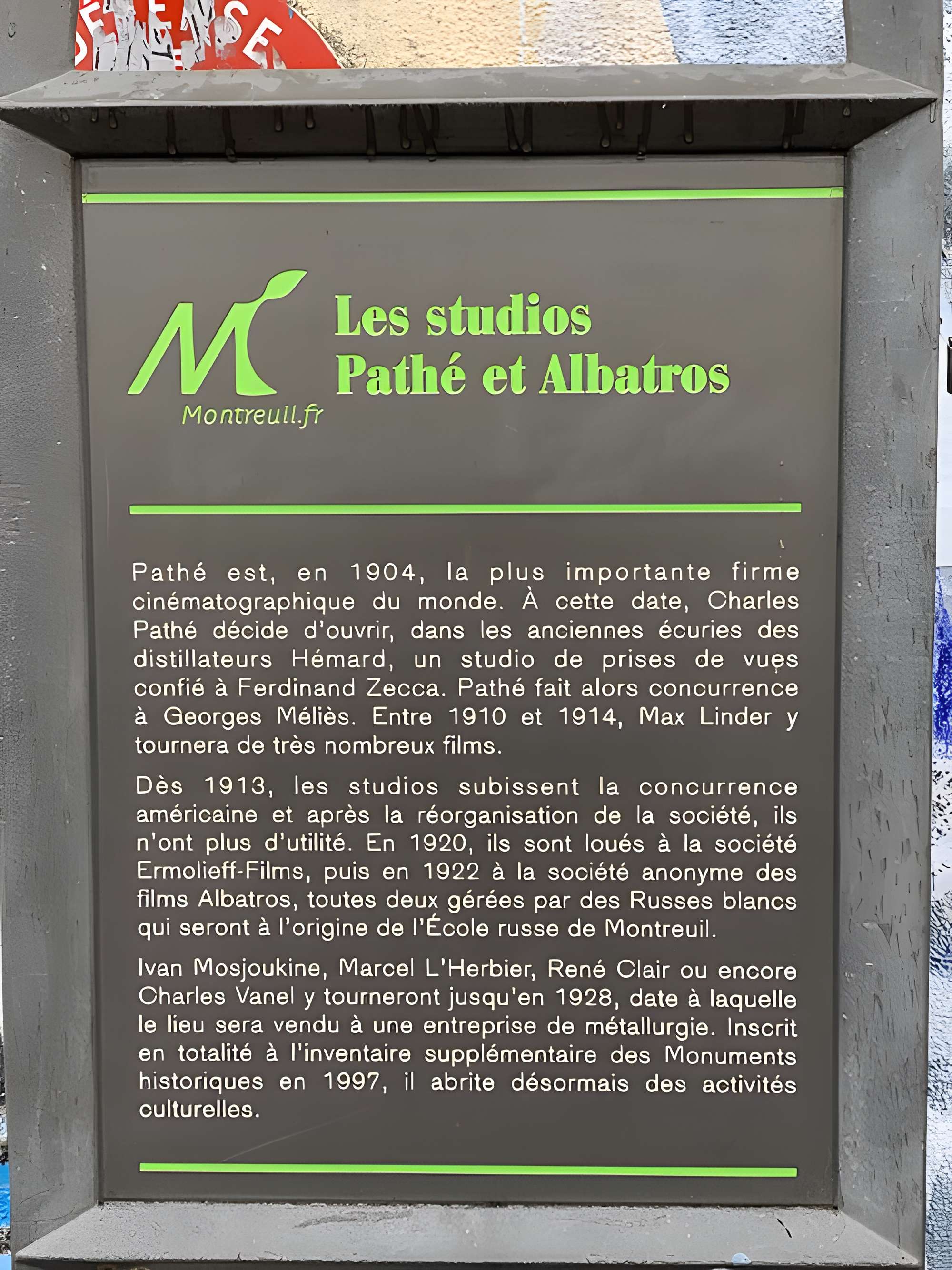 Ancien studio de cinéma Pathé-Albatros
