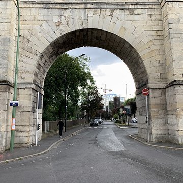 Aqueduc des Eaux de Rungis également sur communes de Rungis, Fresnes, Cachan, Arcueil, Gentilly et Paris 14