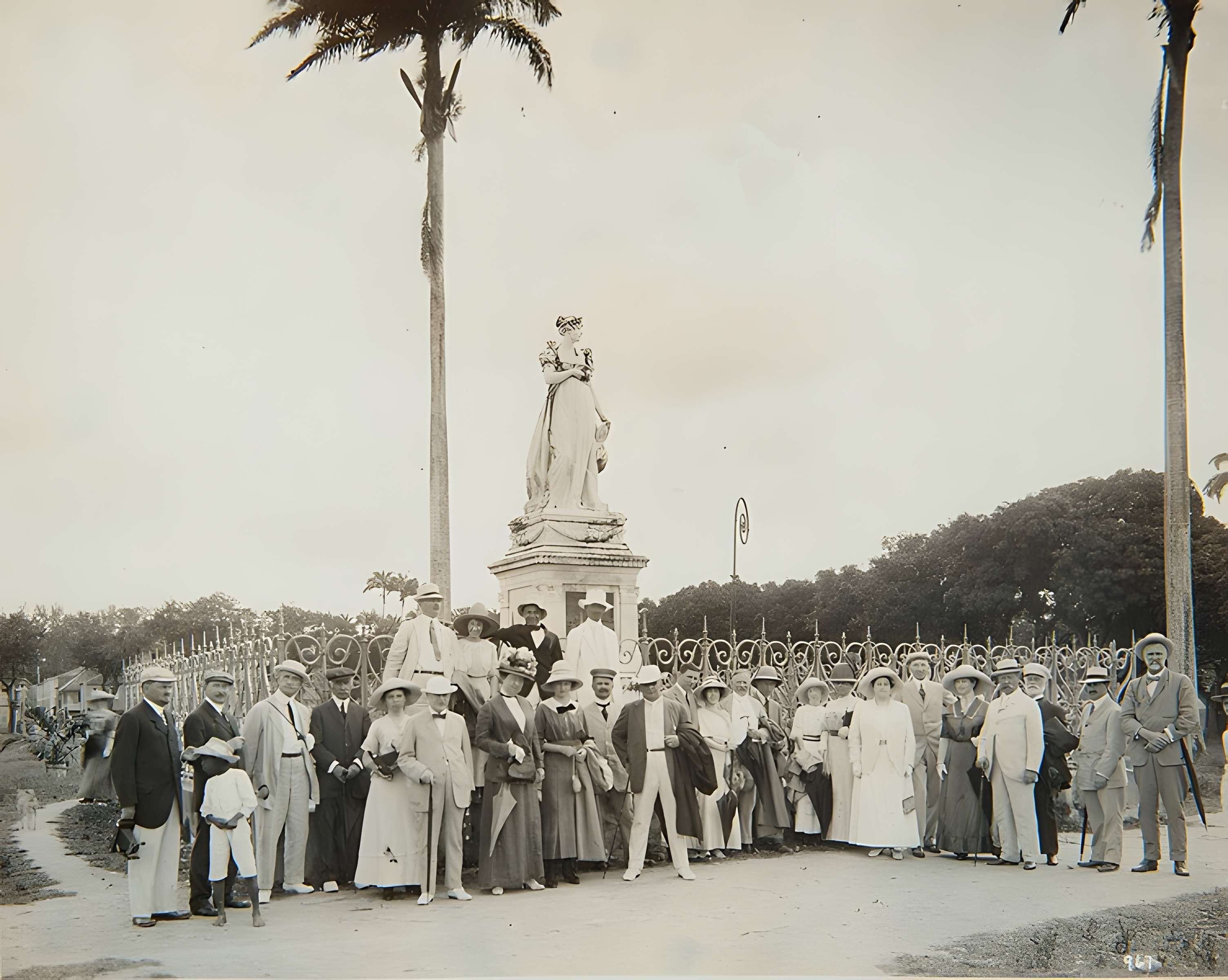 Statue de l'Impératrice Joséphine, située sur la savane