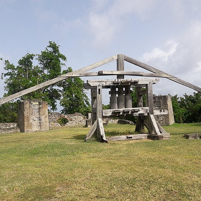Photo de Habitation sucrière, dite Château-Dubuc, sur la presquîle de la Caravelle