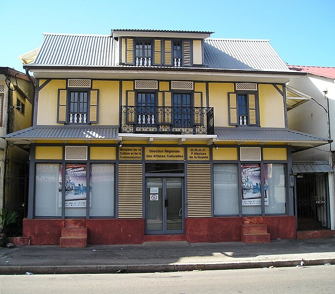 Photo de Immeuble Delabergerie, siège de la Direction Régionale des Affaires Culturelles de la Guyane