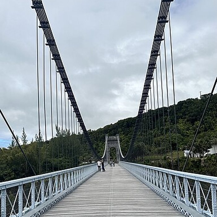 Photo de Pont suspendu de la rivière de lEst