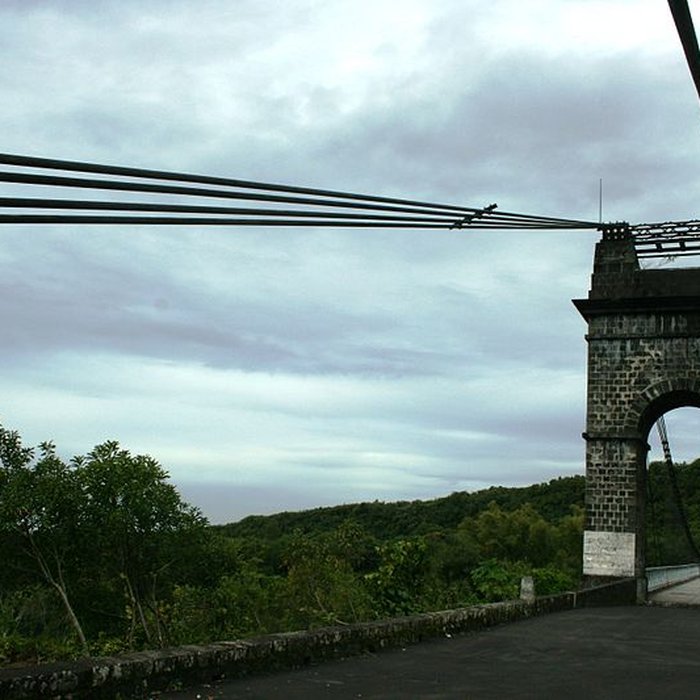 Photo de Pont suspendu de la rivière de lEst