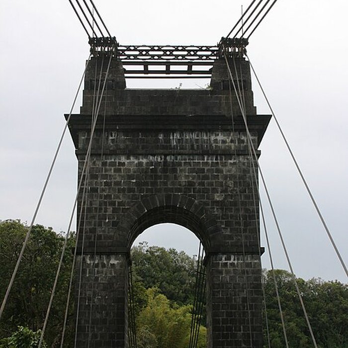 Photo de Pont suspendu de la rivière de lEst