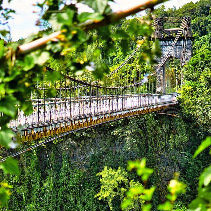 Photo de Pont suspendu de la rivière de lEst