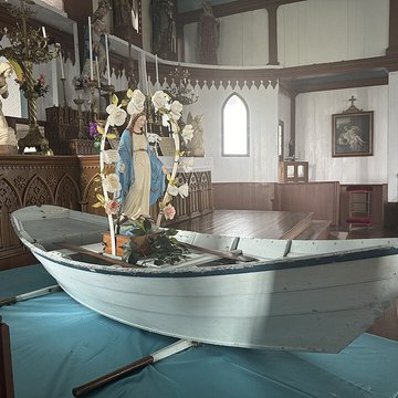 Eglise Notre-Dame-des-Marins, située sur lIle-aux-Marins