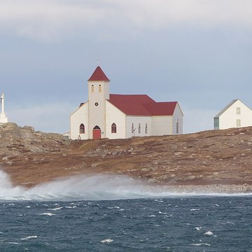 Eglise Notre-Dame-des-Marins, située sur lIle-aux-Marins