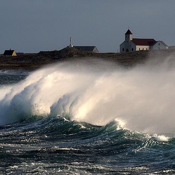 Eglise Notre-Dame-des-Marins, située sur lIle-aux-Marins