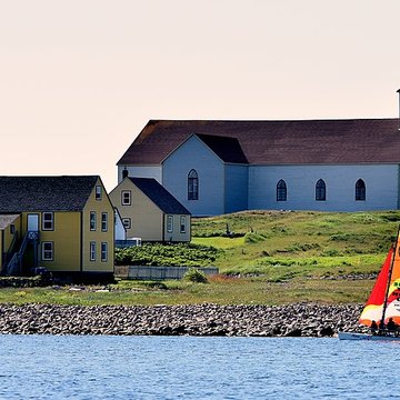 Eglise Notre-Dame-des-Marins, située sur lIle-aux-Marins