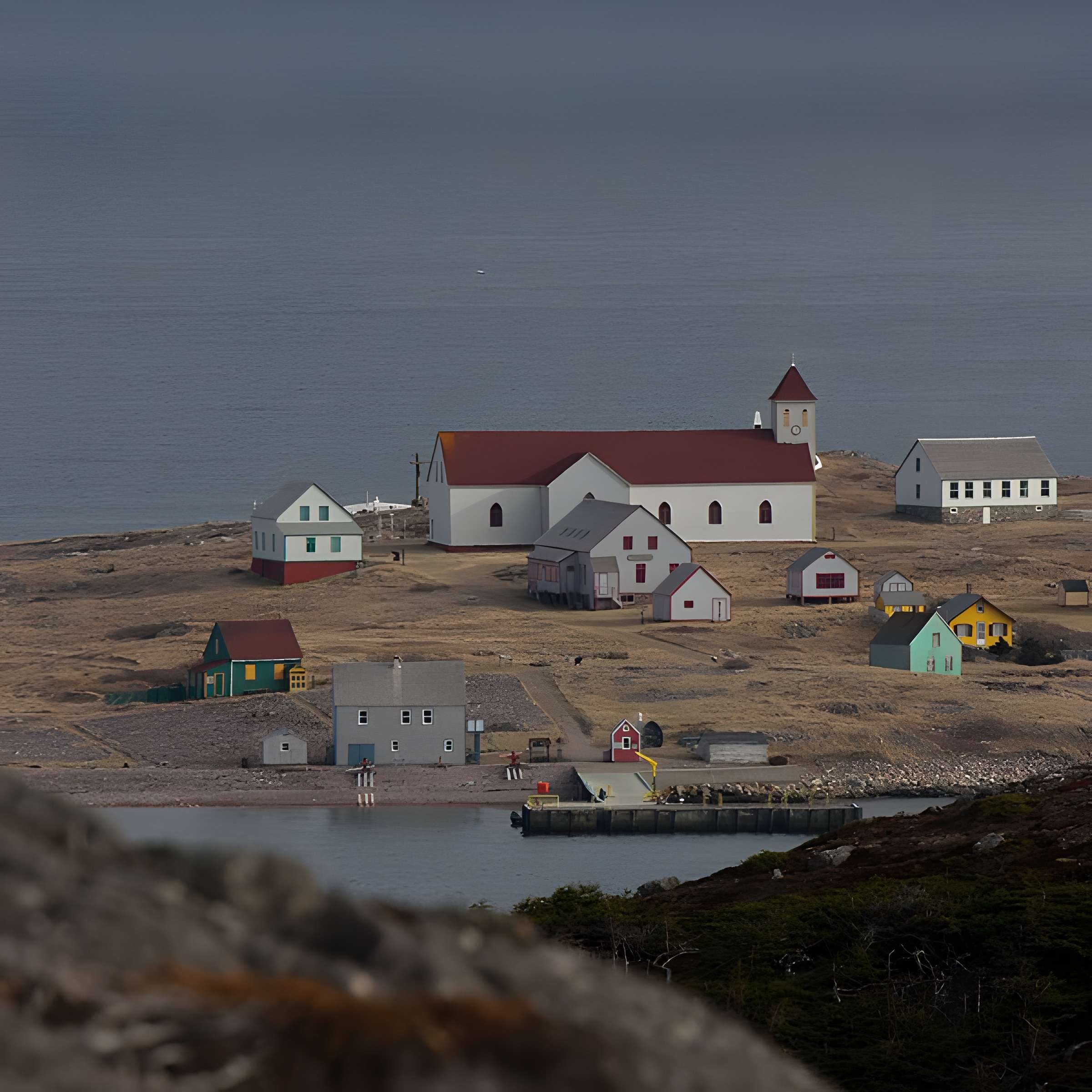 Eglise Notre-Dame-des-Marins, située sur l'Ile-aux-Marins