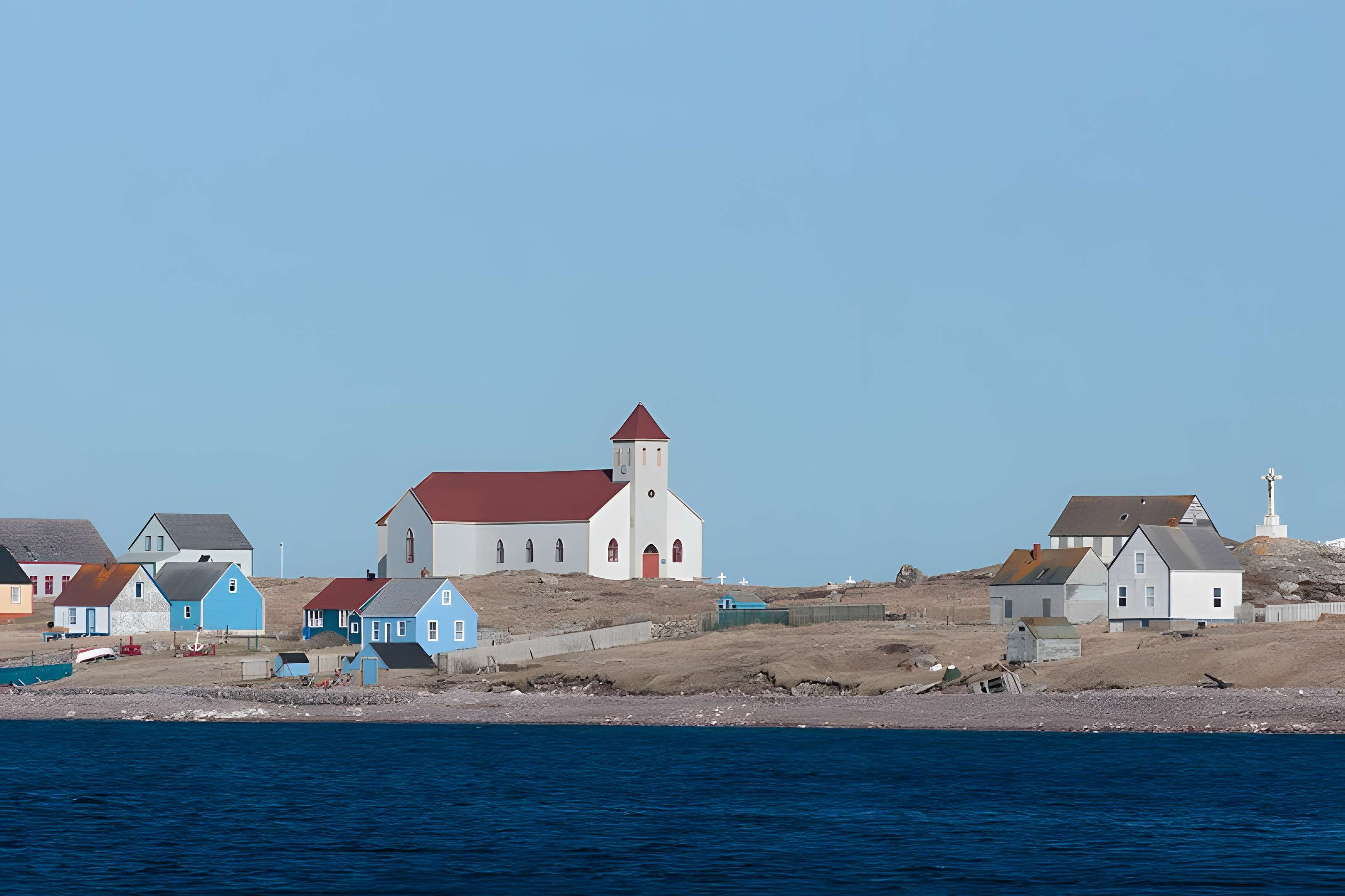Eglise Notre-Dame-des-Marins, située sur l'Ile-aux-Marins