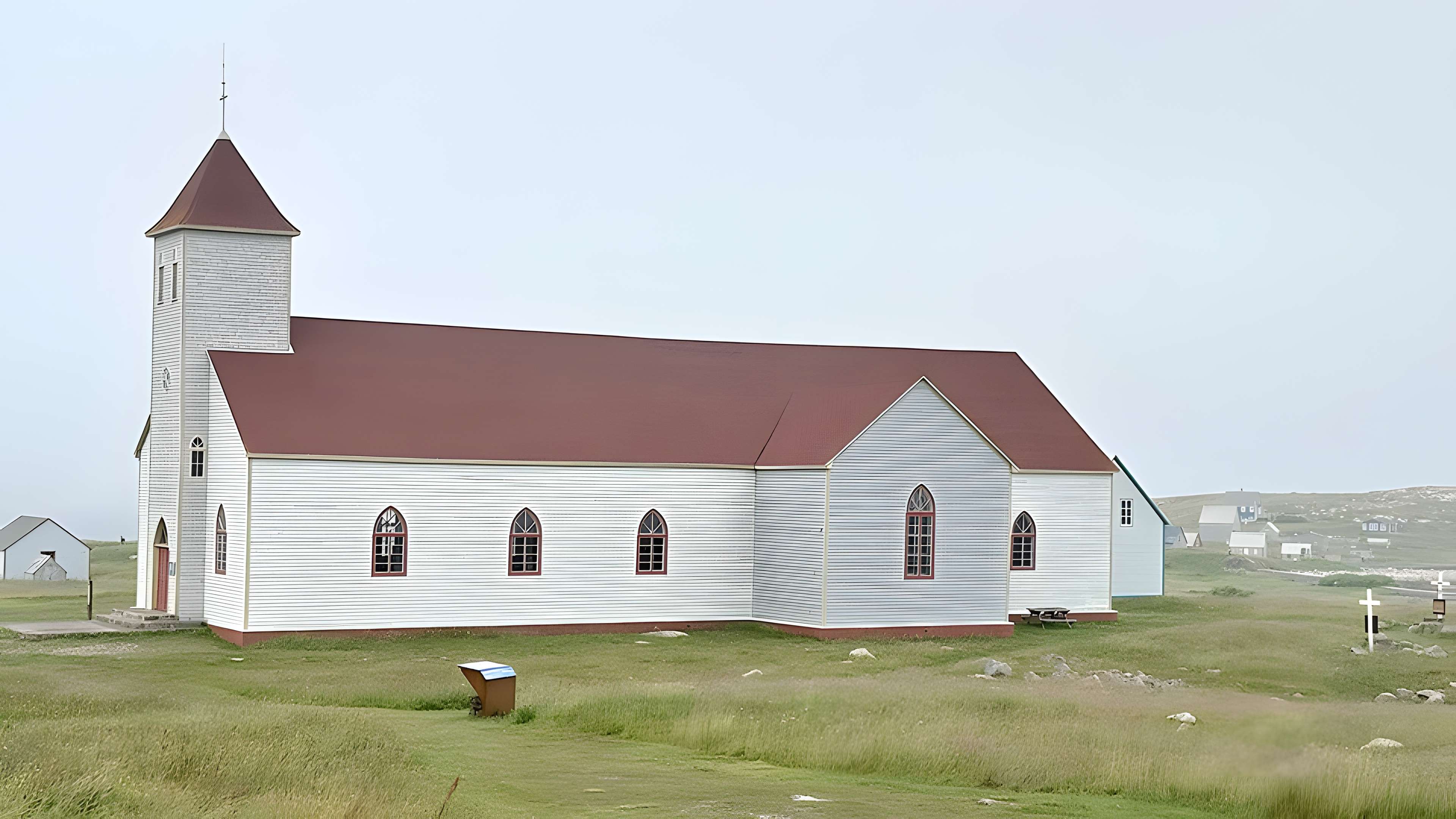 Eglise Notre-Dame-des-Marins, située sur l'Ile-aux-Marins