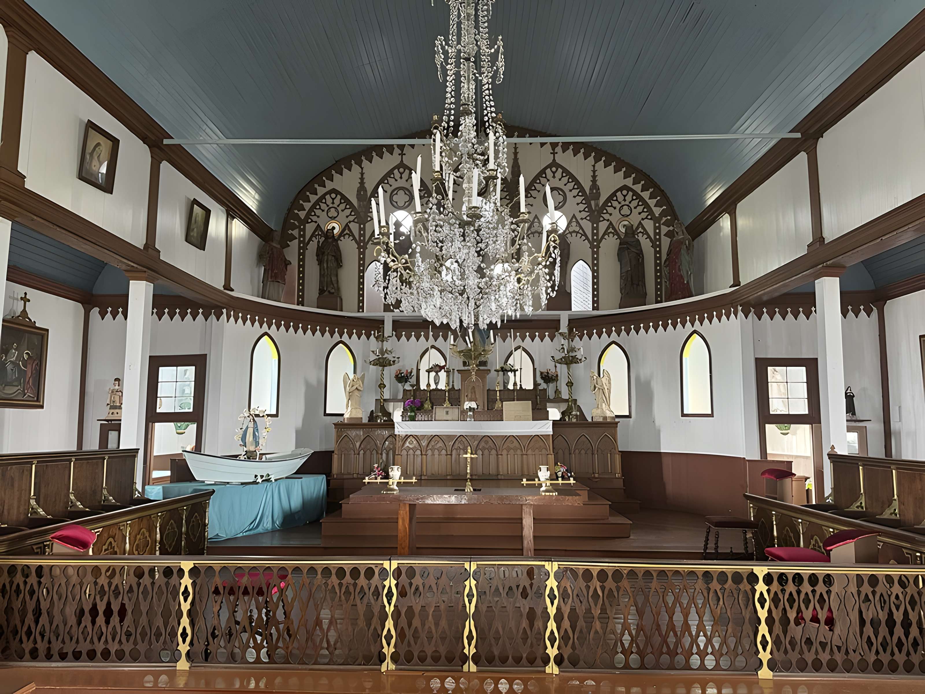 Eglise Notre-Dame-des-Marins, située sur l'Ile-aux-Marins