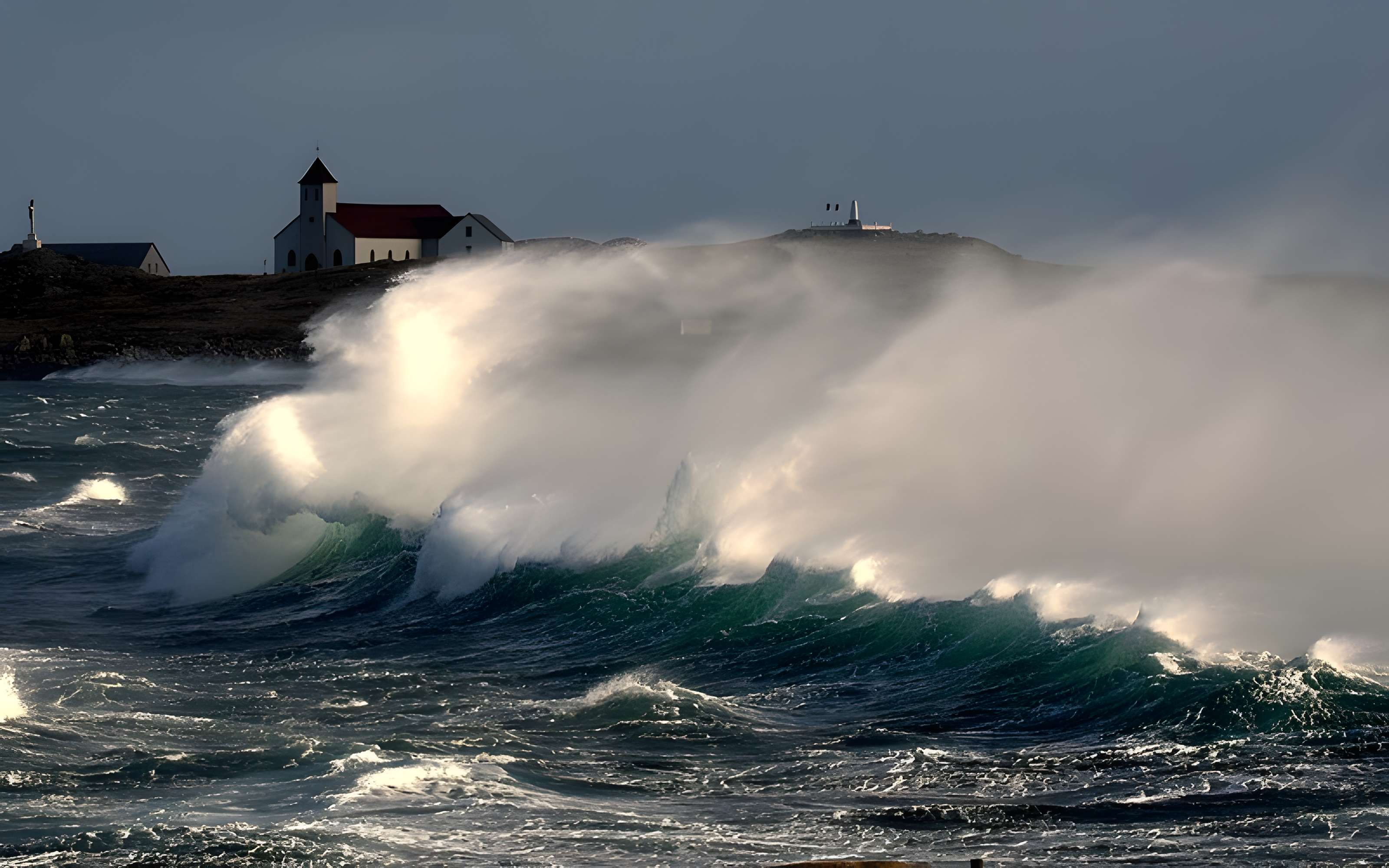Eglise Notre-Dame-des-Marins, située sur l'Ile-aux-Marins