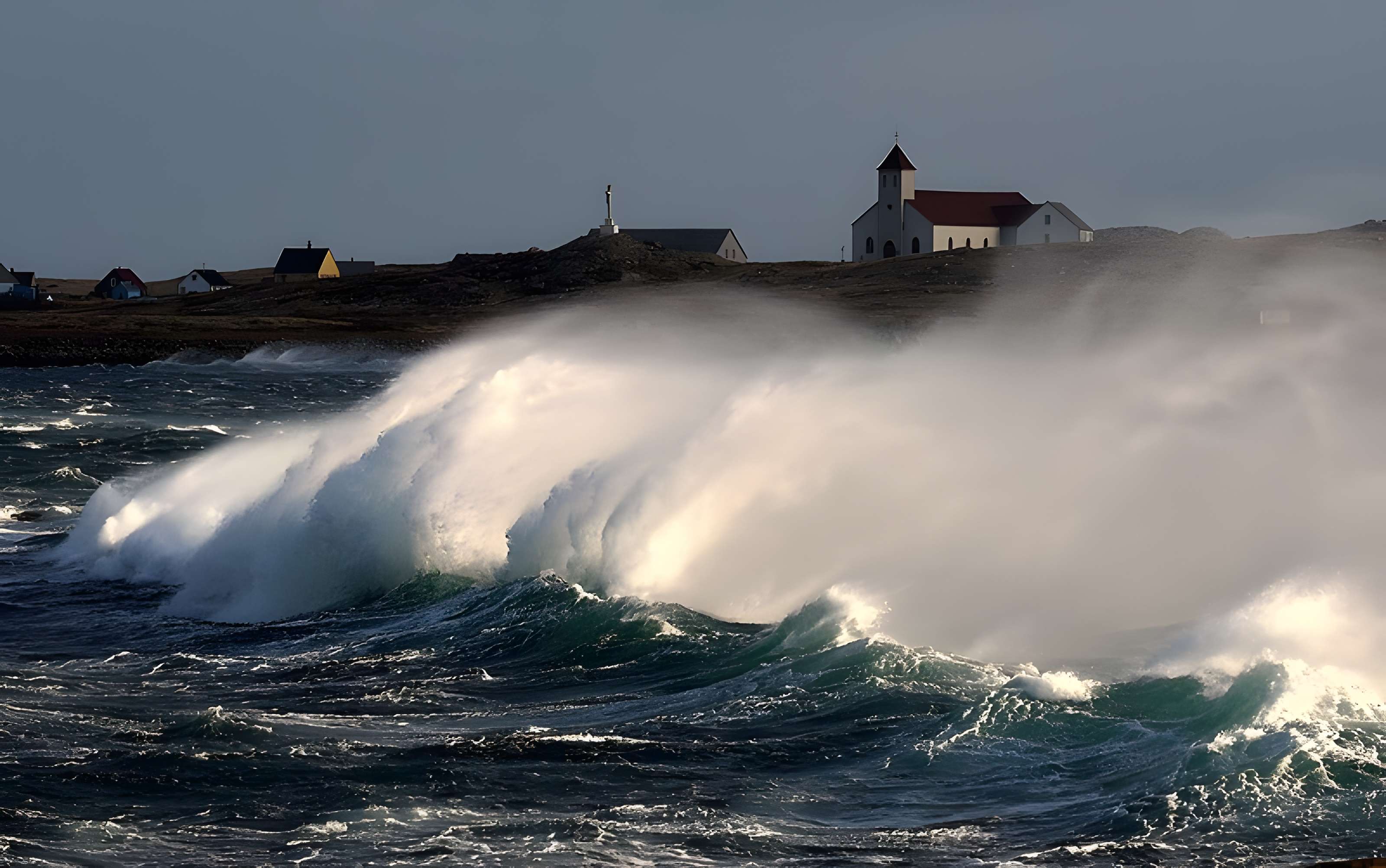 Eglise Notre-Dame-des-Marins, située sur l'Ile-aux-Marins