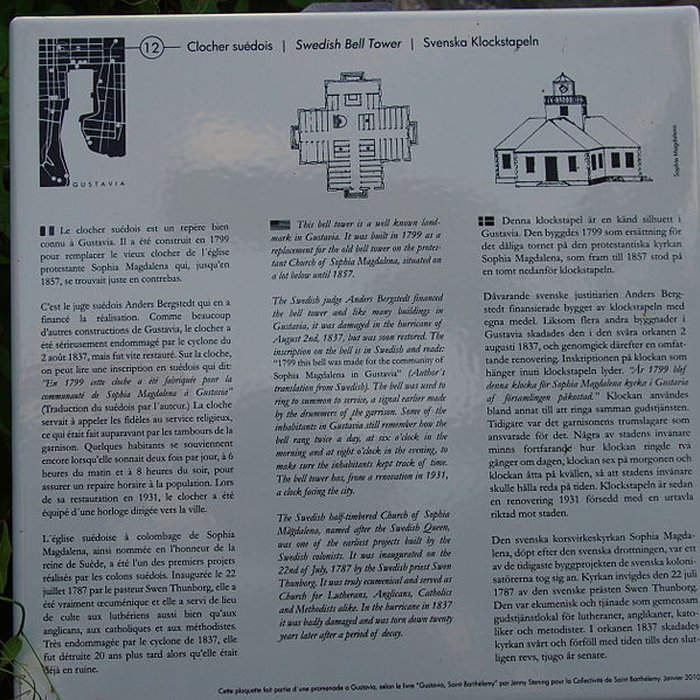 Photo de Clocher suédois de Gustavia