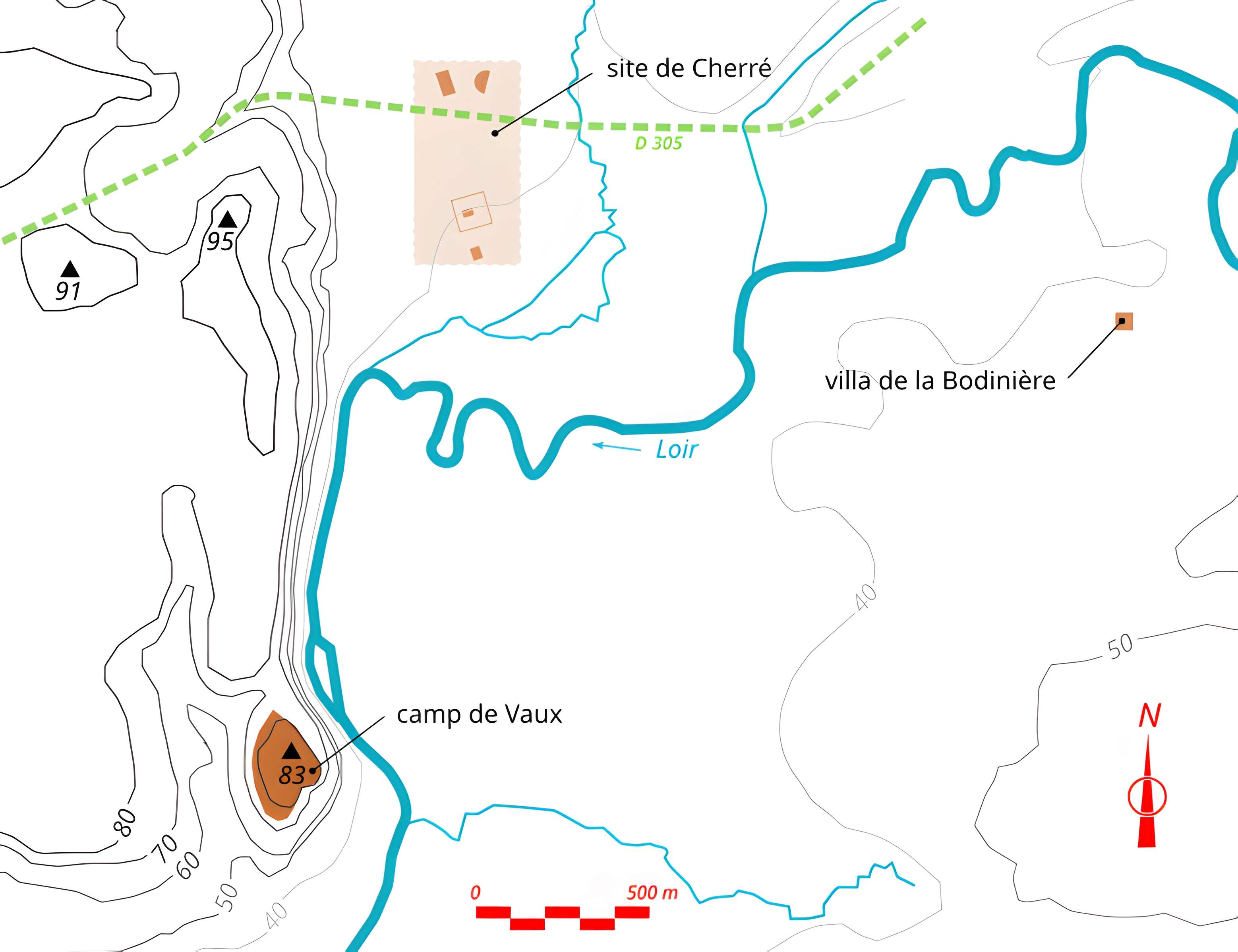 Site archéologique de Cherré à Aubigné-Racan