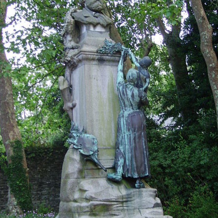 Photo de Statue de Jean-François Millet dans le jardin public, à Octeville