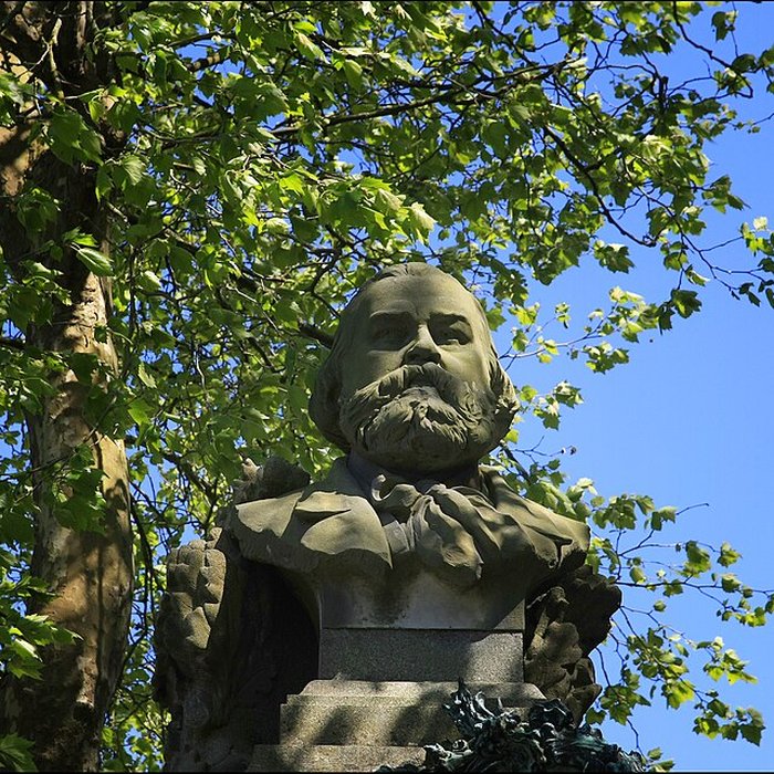 Photo de Statue de Jean-François Millet dans le jardin public, à Octeville
