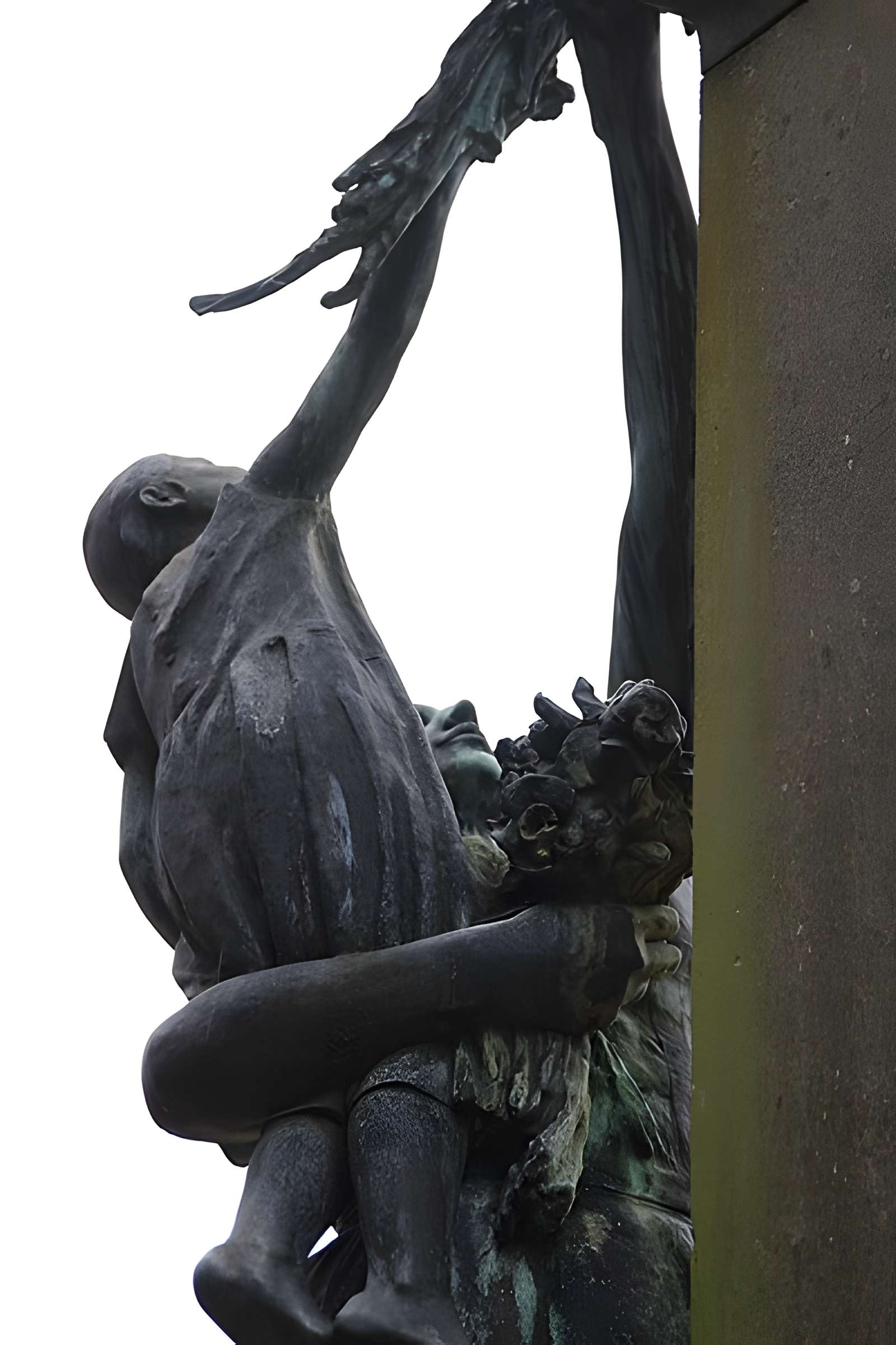 Statue de Jean-François Millet dans le jardin public, à Octeville