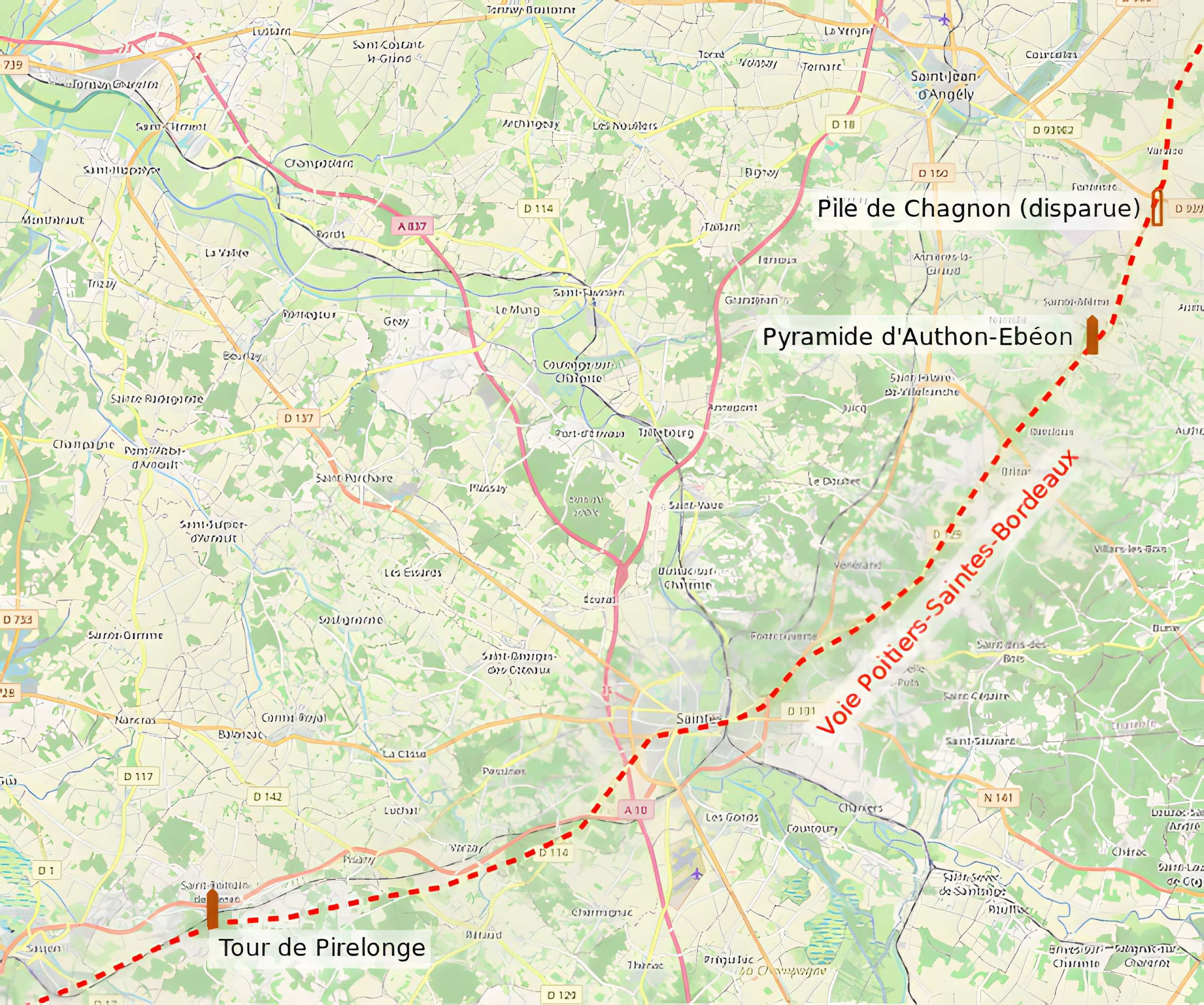 Tour de Pirelonge de Saint-Romain-de-Benet