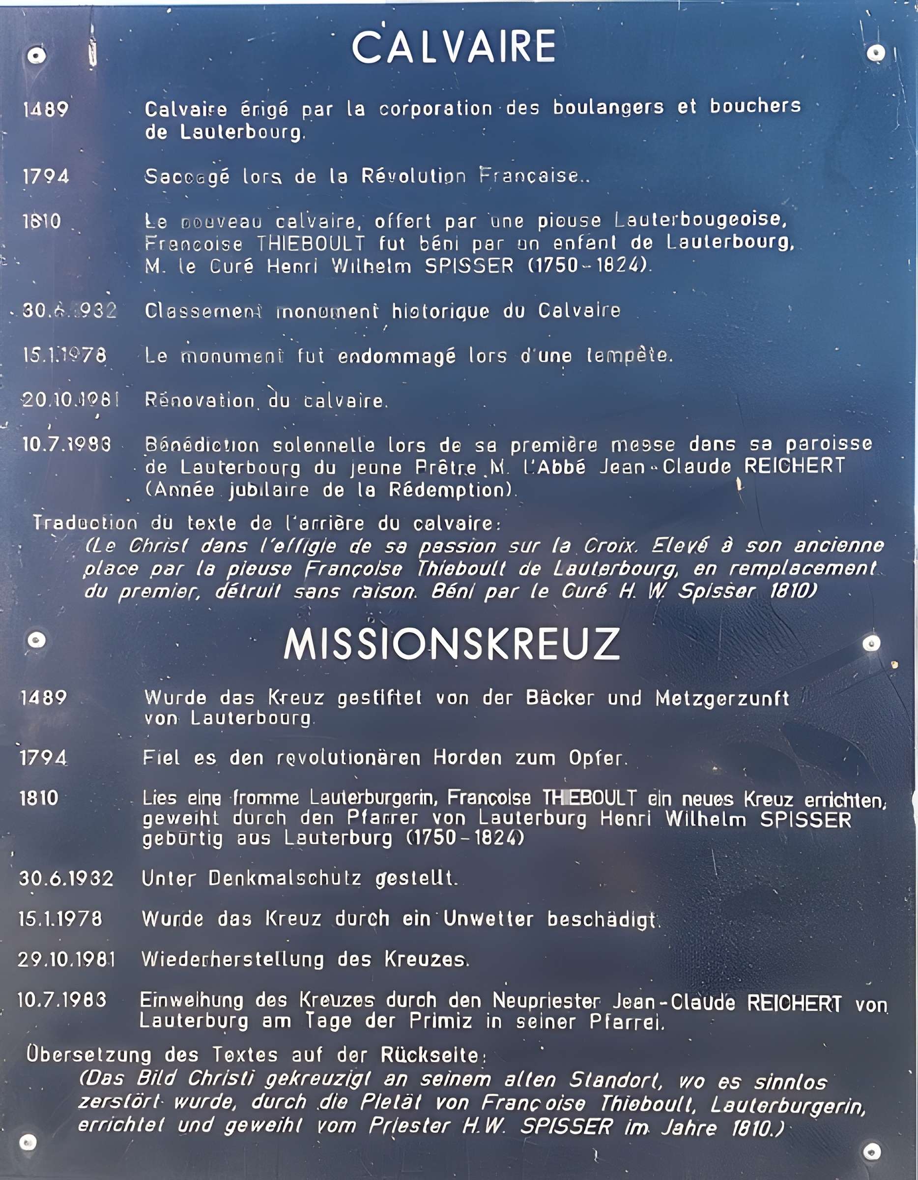 Calvaire de Lauterbourg