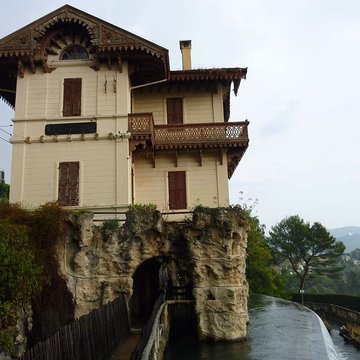 Cascade de Gairaut, ouvrage terminal du canal de la Vésubie