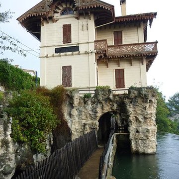 Cascade de Gairaut, ouvrage terminal du canal de la Vésubie