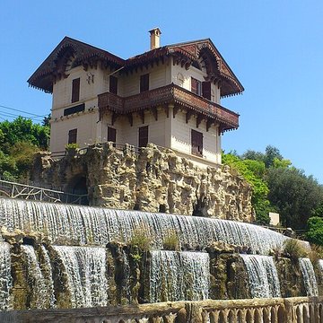 Cascade de Gairaut, ouvrage terminal du canal de la Vésubie