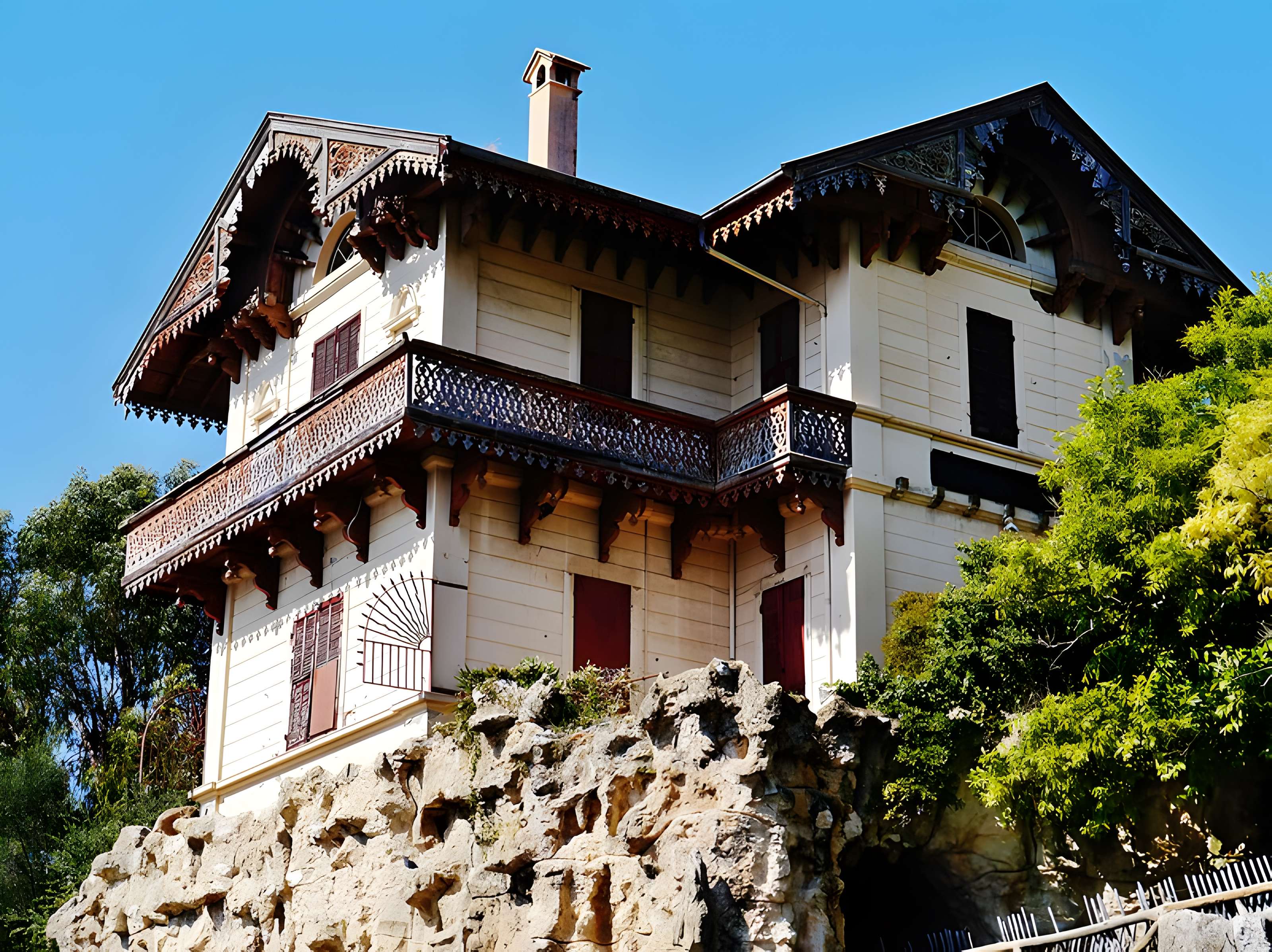 Cascade de Gairaut, ouvrage terminal du canal de la Vésubie
